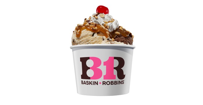 How much is one scoop at baskin robbins