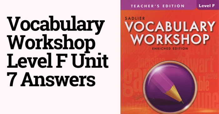 Vocabulary workshop level f unit 14