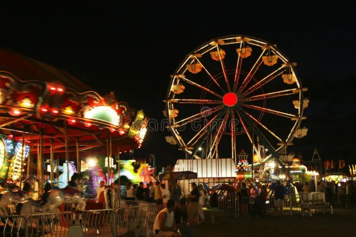 A woman rides a carnival ferris wheel