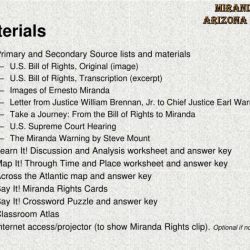 Miranda v arizona worksheet answers