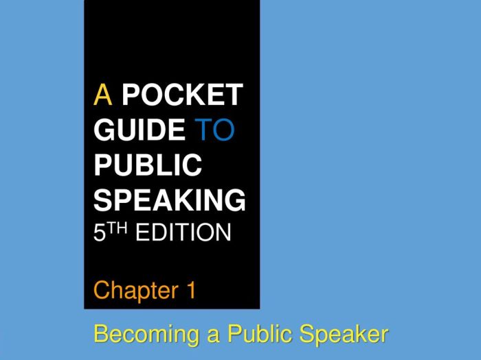 A pocket guide to public speaking 5th edition