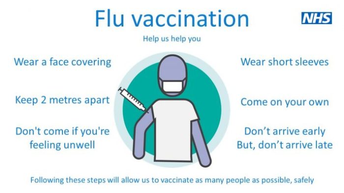 Flu vaccinations kindly attending