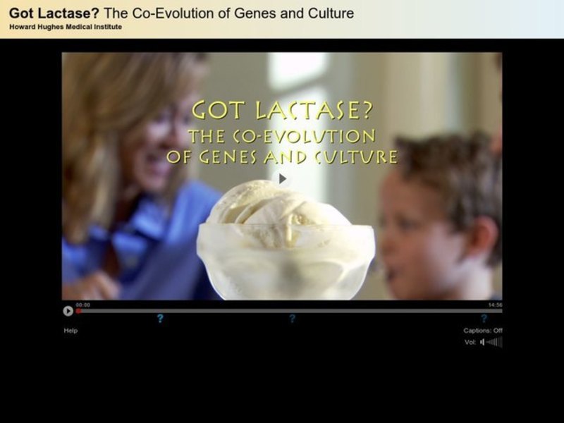 Got lactase the co-evolution of genes and culture answer key